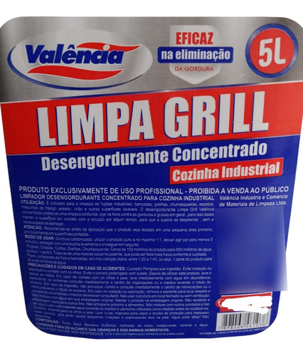 Limpa Grill Limpa Grelha 5l