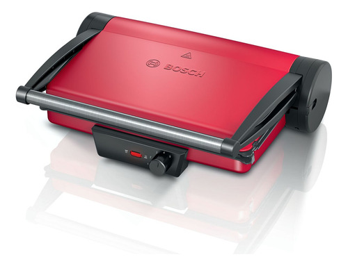 Parrilla Grill Placas Antiadherentes Bosch 3 En 1 Color Rojo