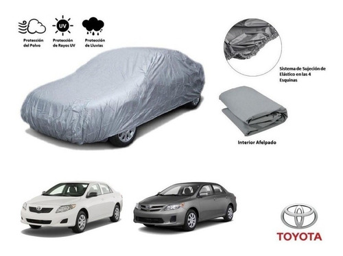 Cubierta Funda Cubre Auto Afelpada Toyota Corolla 1.8l 2013