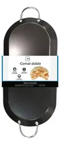 Comprar Comal Antiadherente Doble Parrilla Ovalado 44 X 20 Cm