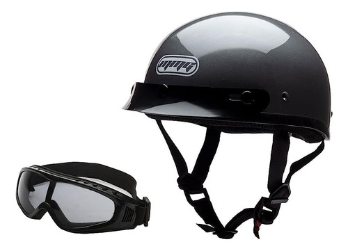 Mmg Half Open Face Helmet Motorcycle Cruiser Classic Dot - G