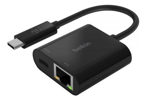 Imagen 3 de 5 de Adaptador De Red Belkin Inc001btbk Usb-c A Ethernet Gigabit