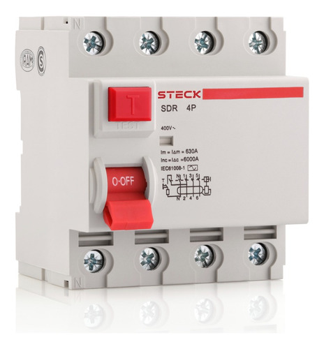 Interruptor Diferencial 4p 63a 30ma 400v Steck