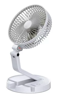 Ventilador De Batería Recargable + Luz Led Usb Cooler