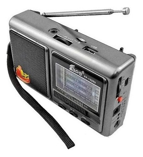 Radio Recargable Mp3 Usb 8 Bandas Epe Fp-1525u