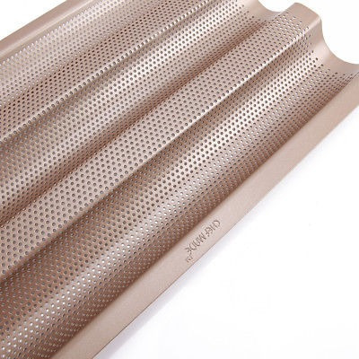 Wk9026 Chefmade, Antiadherente Baguette Pan Perforado Para P