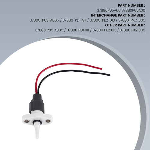 Sensor De Admisión Iat 37880p05a00 Con Conector Para Civic -