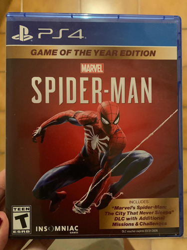 Ps4 Spiderman Abierto Pero Sin Uso