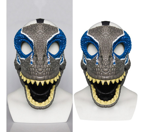 Fwefww Mascarilla De Dinosaurio De Terror, Plegable, De Látex, Para