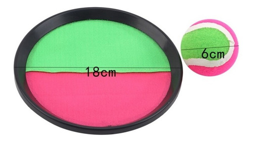 Kit Par De Raquetas+ Pelota Adhesiva Playa Aire Libre Juegos