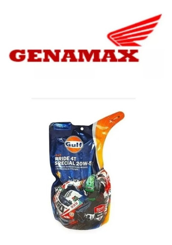 Caja De Aceite X12 Gulf 20w50 Mineral Original Genamax