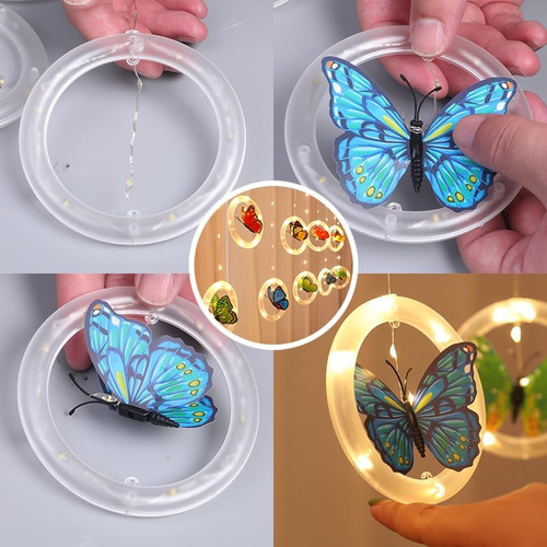Cortina Sdourmable Butterfly String Light 3m 50led Usb Fairy