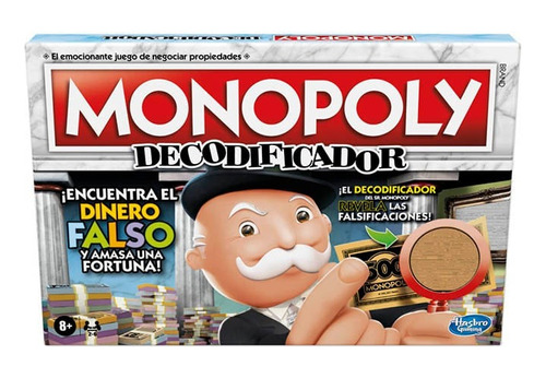 Juego De Mesa Monopoly Decodificador Original Hasbro