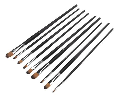 Brochas De Pintura Art Brush, 9 Unidades, Buena Absorción De