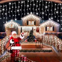Comprar 800 Luces De Navidad Cortina Led Cortina De Luces 18mts Cascadas Navideñas Luces De Navidad Cascada Adorno Navidad Exterior Guirnaldas Luces Decorativas Para Terrazas Luces Blancas Pasteleriuscl