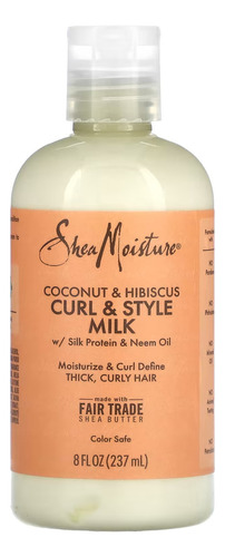 Leche Para Rizar Y Peinar Coco E Hibisco De Shea Moisture