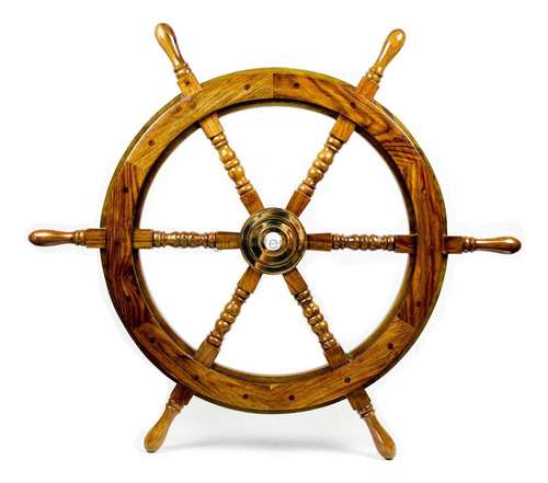 Rueda De Barco De 30 Pulgadas De Madera: Barco Pirata Náutic
