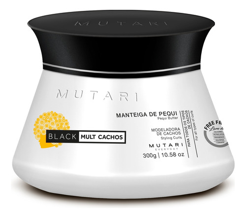 Manteiga De Pequi Modeladora Black Mult Cachos Mutari 250g