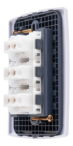 Imagen 5 de 6 de Llave De Luz Sica - 3 Interruptores - Blanca - Garantía Iram
