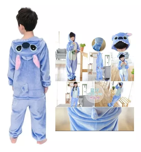 Pijama Mameluco Stitch Disfraz Niño Niña, Kigurumi Stitch