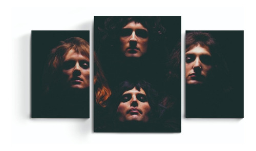 Cuadros Tripticos Queen Freddie Mercury Musica Rock Pop Deco
