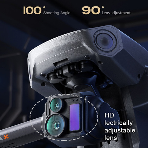 Dron Profesional P7 Max 8k Hdr Plegable Obstáculos Evitación
