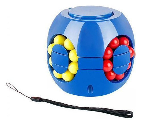 W 5 Juguete Para Aliviar El Estrés Cube Fidget Azul
