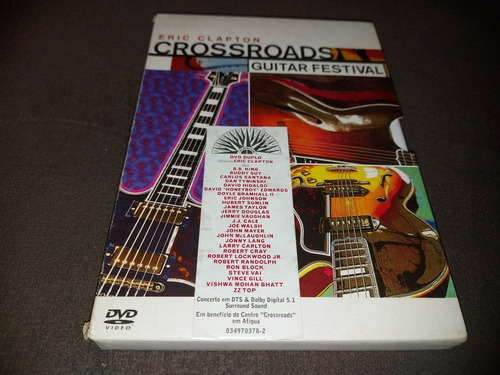 Dvd Duplo Eric Clapton - Crossroads - Guitar Festival 