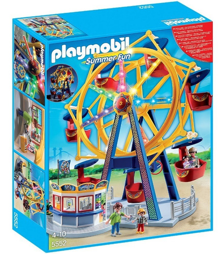 Playmobil 5552 Rueda De Parque Diversiones C Luces En Stock!