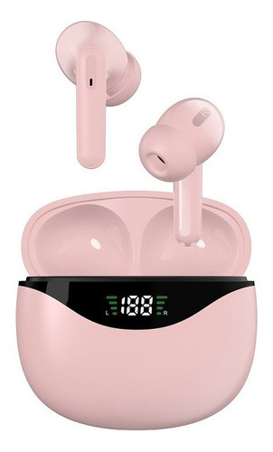 Audifonos Inalámbricos Bluetooth 5.2 Tws Toque Anc Microfono Color Rosa Color De La Luz Blanco