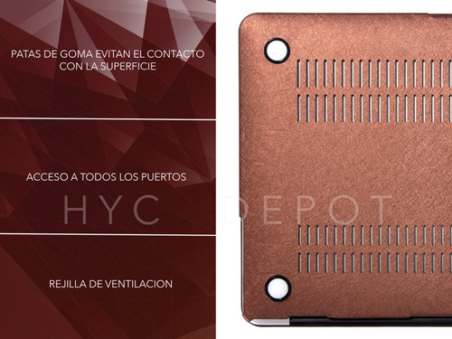 Imagen 6 de 8 de Protector Acrilico Textura Suave Macbook Pro A1502 A1425 13¨