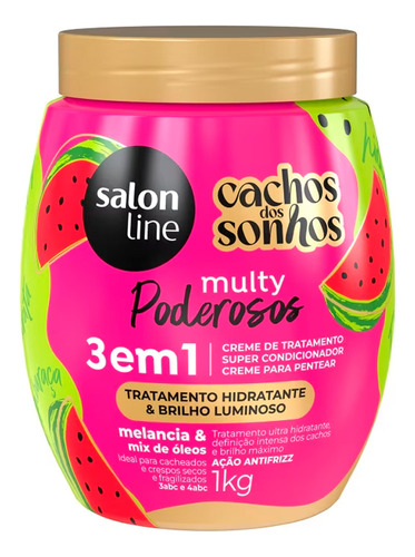 Salon Line Cachos Dos Sonhos Multy Poderosos Mascara 3 En 1