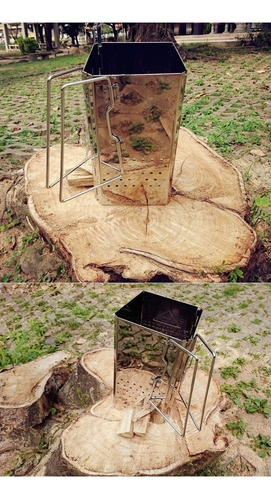 Camping Moon - Arrancador Portátil De Chimenea De Carbón De
