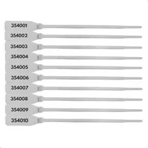 Comprar Lacre De Segurança Numerado Pu002F Caminhão 16cm 100 Und Branco