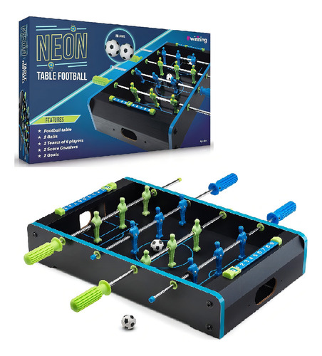 Futebol De Mesa Foosball Tabletop Soccer Neon Color Fun