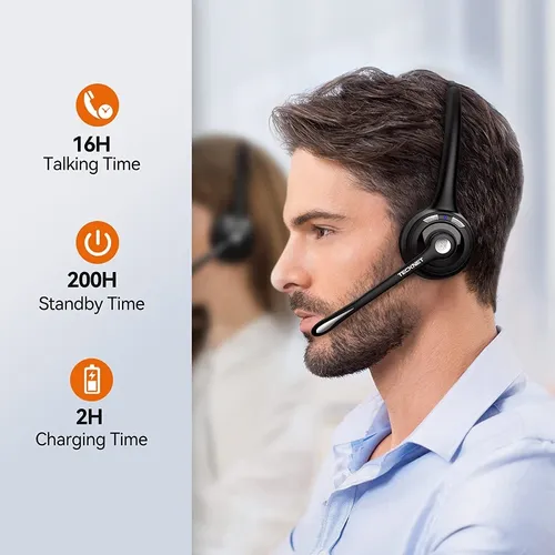 Diadema Microfono Inalambrico Para Celular Bluetooth Zoom