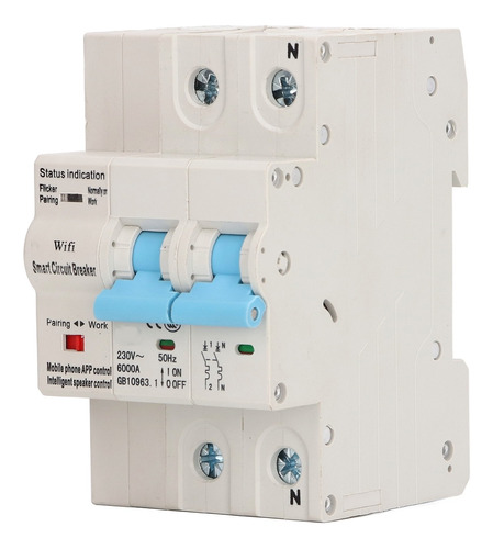 Control Remoto Smart Circuit Breaker Wifi 2p Din Rail Mount