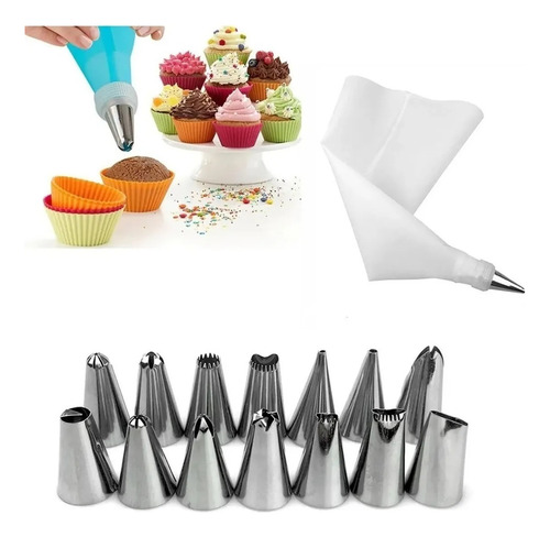 26 Pçs Conjunto De Confeiteira Com Bico Para Decoração Bolo