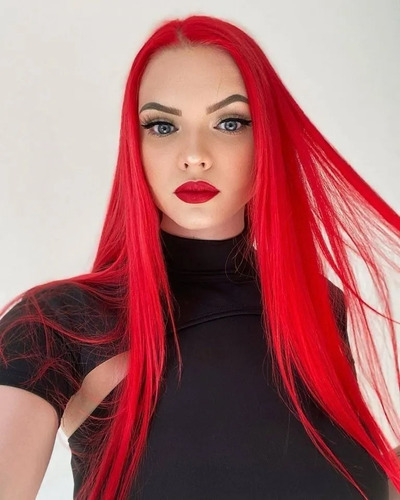 Tinte Para Cabello Colores Fantasia Temporal 100ml Tono Rojo ardiente
