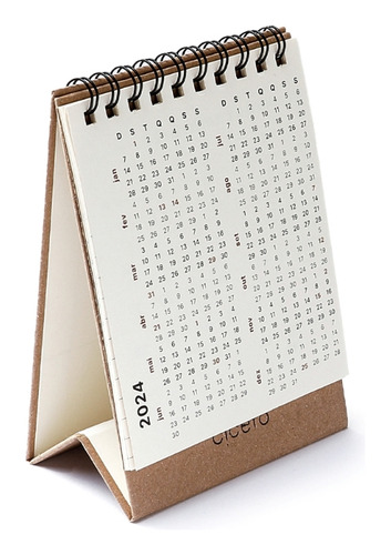 Calendário De Mesa 2024 Cicero Mensal 9,5 X 13cm