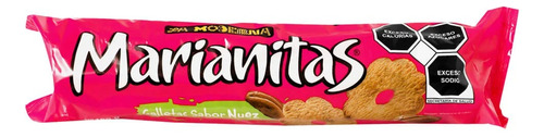 5 Pzs La Moderna Galletas Sabor Nuez Marianitas 185gr