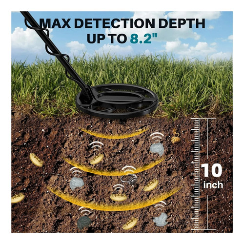 K Detector De Metales Subterráneo , Bobina Impermeable De 10