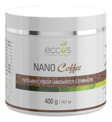 Esfoliante Enzimático Face E Corpo Com Nano Coffee 400g