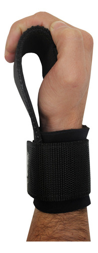 Kit Faixa De Joelho + Strap Largo Mão Puxada Agachamento Cor Preto Com Amarelo