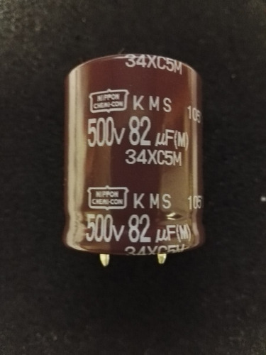 Condensador Electrolítico 82 Uf 500 Voltios Snap - In