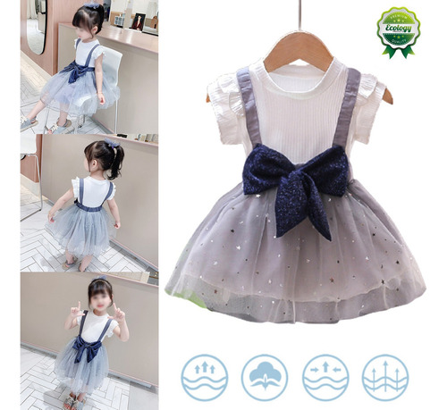 Vestido De Muñeca Princesa De Tul Sin Mangas Para Niñas
