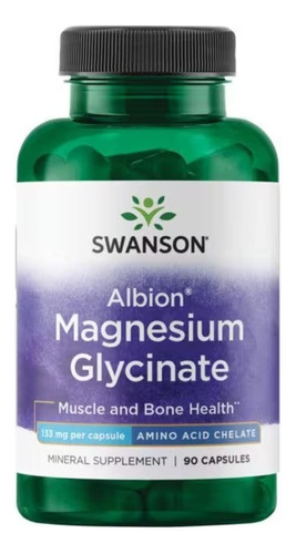 Glicinato Magnesio Albion 133 Mg 90 Capsulas Swanson Usa