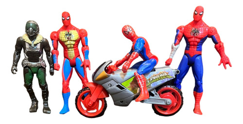 Cartela Aranha Moto E Abutre Vilão Bonecos.