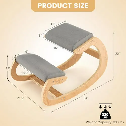 Silla Ergonómica Rodillas Gris