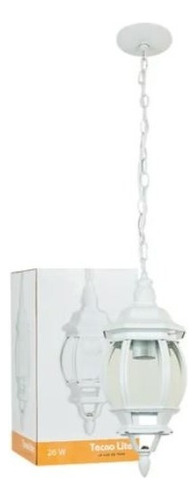 Lámpara Exterior Colgante Farol Blanco Ftl-7356/b Tecnolite